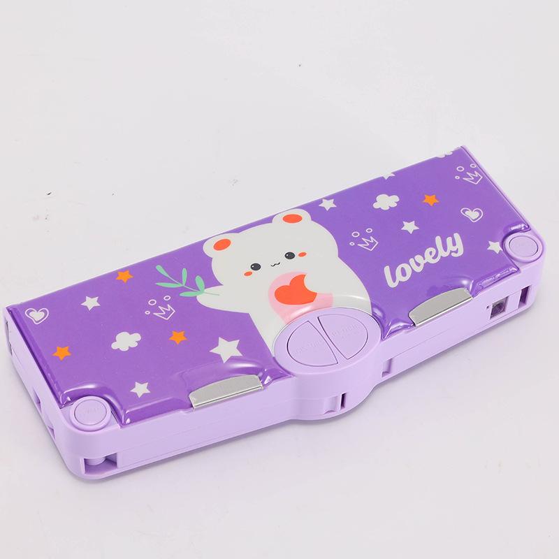 

Многофункциональный пенал для канцелярских принадлежностей для студентов: Кнопочный механизм, Модный дизайн, Высокая ценность, Популярен как у мальчиков, так и у девочек.