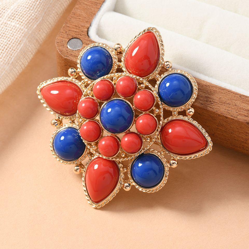 Классические Элегантные Бусины Красочные Броши Значки Для Женщин Мужчин Винтажные Элегантные Леди Крест Одежда Пальто Булавка Аксессуары Пряжки