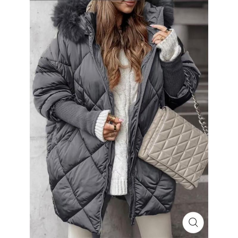 2024 Women's Trendy Winter Hooded Cardigan Coat with Elegant Style