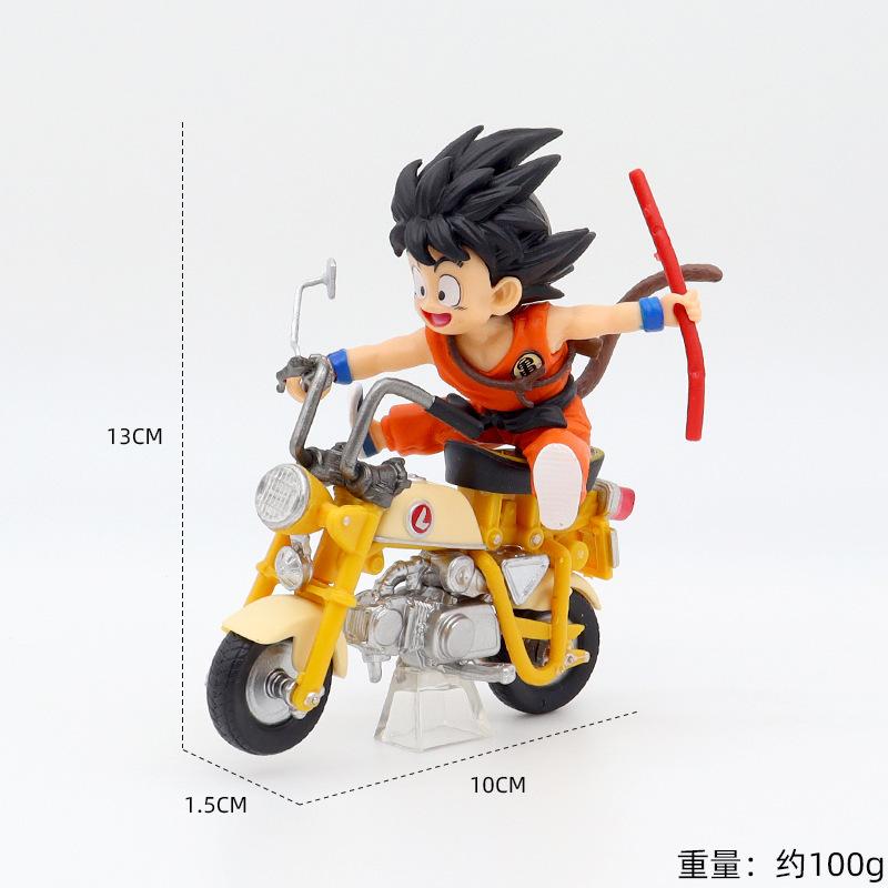 Anime Dragon Ball Z Anime Figure Son Goku Master Roshi Locomotives PVC Action Kame Sennin Motorcycle Toys Model Collector Gifts