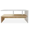 VidaXL Coffee Table Engineered Wood 90x59x42 Cm Oak and White 244856