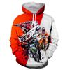Motorrad Motocross Bedruckte Hoodies für Herren Neue Mode Langarm 3D Sport Sweatshirts Jacke Übergroße Kleidung