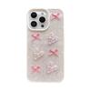Girls Bow Love Iphone15promax Apple 16 Phone Case 11 Sweet 12 Suitable for 13 Shell Pattern