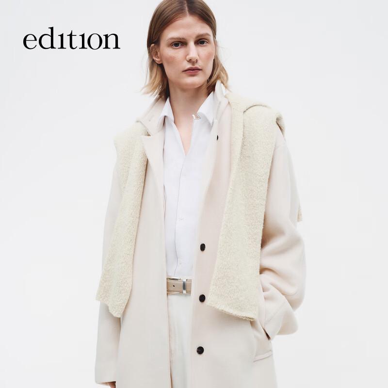 Edition Women's Wool Blend Double-Sided Long Coat