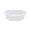 4000ml Disposable Microwavable Round Takeaway Container Set (60-Pack)