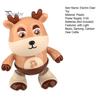 Kids Electric Deer Toy with LED Light Music Singing Dancing Cartoon Elk Toy Toddlers Interactive Educational Movable Eyes Animal Musical Toy
