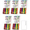 KUMON Kids Stationery Series + Loco Cat Paper (Colored Pencils, Pack of 6 X 5)