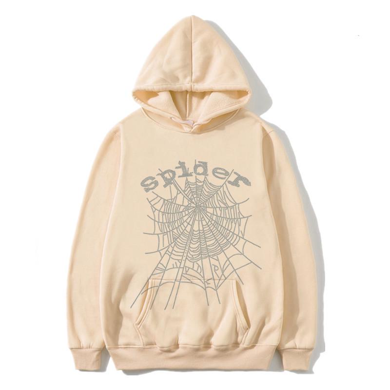 Sudadera Unisex con Telaraña y Pedrería Caliente: Sudadera Estilo Cantante Europeo y Americano para Primavera y Otoño