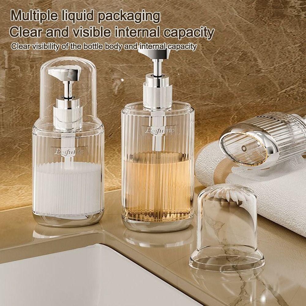 Portable 60/90/120ml Pump Bottle Transparent Refillable Soap Dispenser Dispenser Bottle for Lotion Shampoo Shower Gel