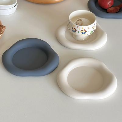 Nordic Storage Tray Cup Coaster Kitchen Decorative Tray Heat Insulated Pad Desktop Placemat Cups Holder Photo Props