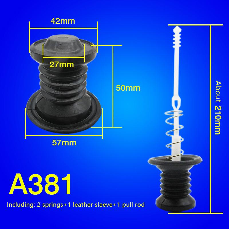 Univerzální zátka vypouštěcího ventilu vody pračky, pružinové armatury pro utěsnění vody