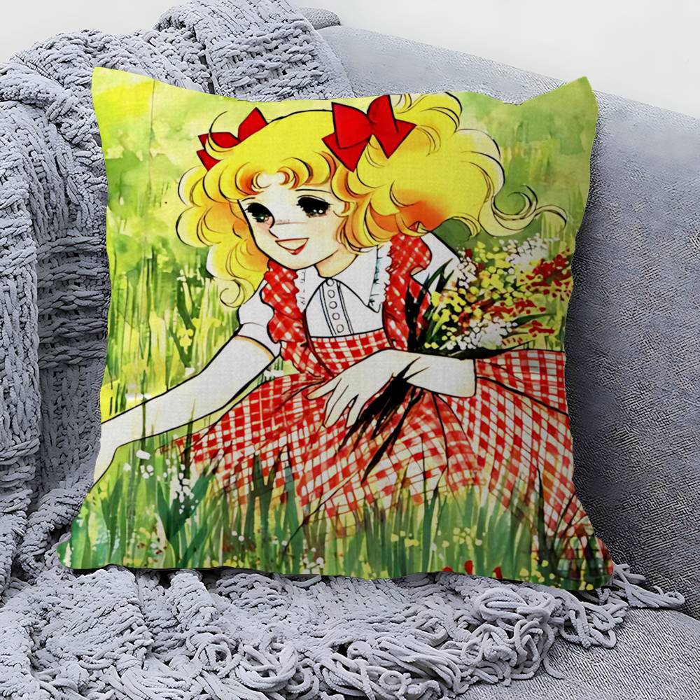 Classic Anime C-Candy C-Candy Pillow Cushion Cover Pillowcase Living Room Sofa Home Decor Customized