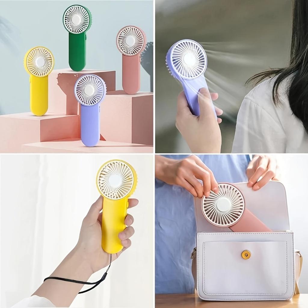 Handheld Mini Fan, Portable Personal Battery-Powered Fan, Cute Electric Fan for Travel