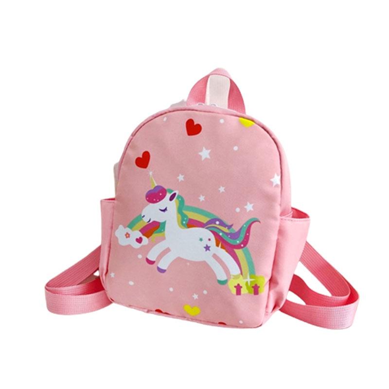 Cute Cartoon Print Nylon Children's Backpack For Boys And Girls Lightweight And Theft-proof