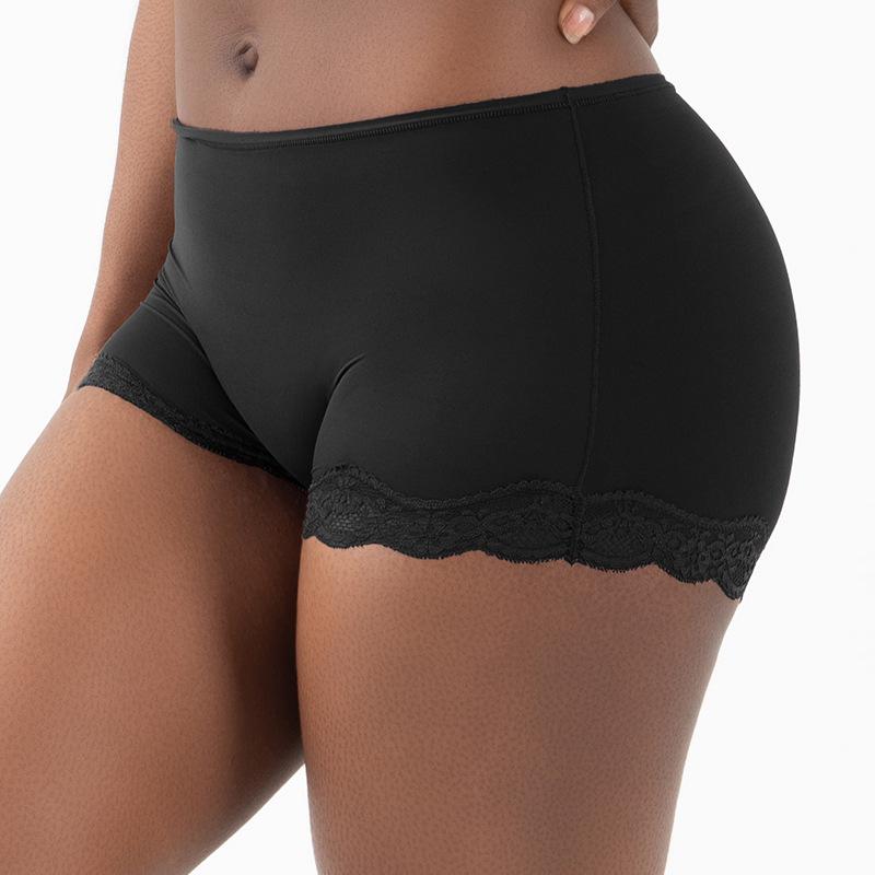 Damen Mid-Waist Spitzen-Slips - Sexy, Ausgehöhlt, Hochelastisch, Bequeme Sport Yoga Boxer Briefs