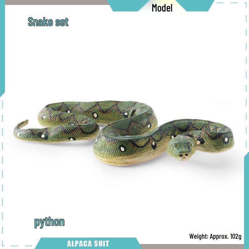 Reptile Simulation: Snake Wildlife Toy - Children's Cognitive Decor Model