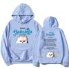 KATSEYE Gabriela Young Miko Remix Hettegensere Kawaii Tegneserie Katt Grafikk Sweatshirts Langermet Hettegensere Casual Dame Hettegenser