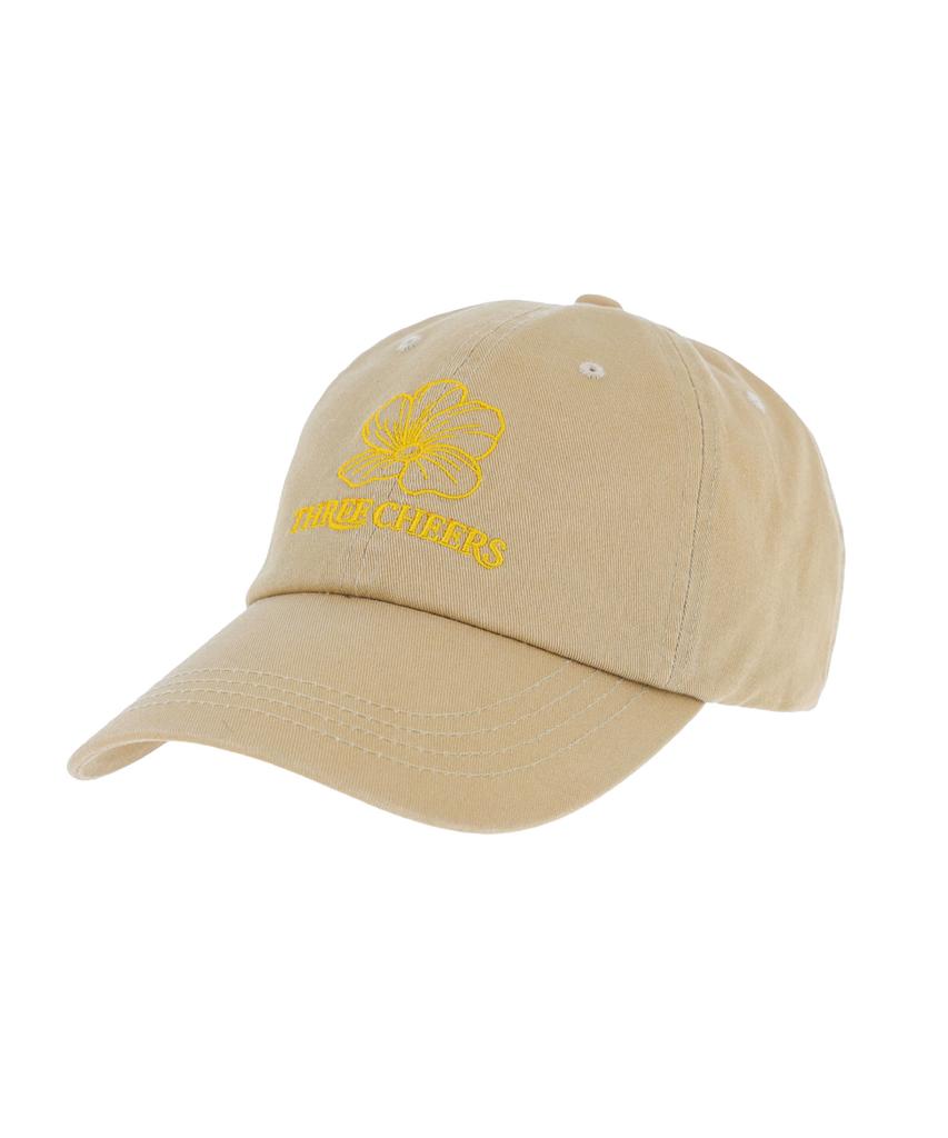 Sseulichieolseu Threecheers Flower Logo Ballcap Beige
