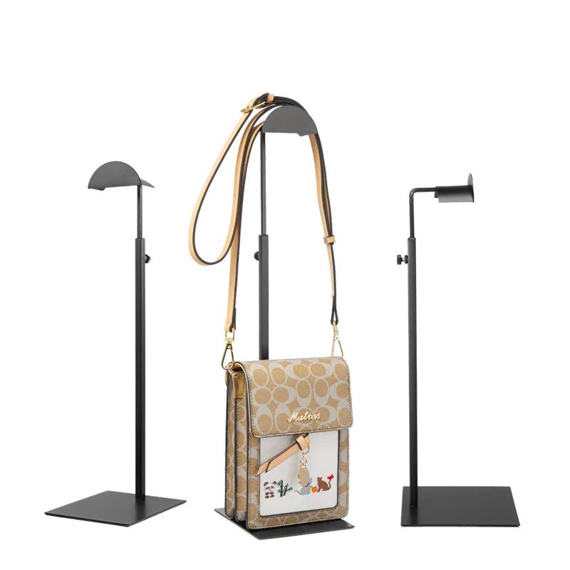 Verstellbare Hängetasche Handtaschenregal Edelstahl Ausstellungsständer Geldbörsen Handtaschenhalter Gestell Heimorganisator Platzsparend