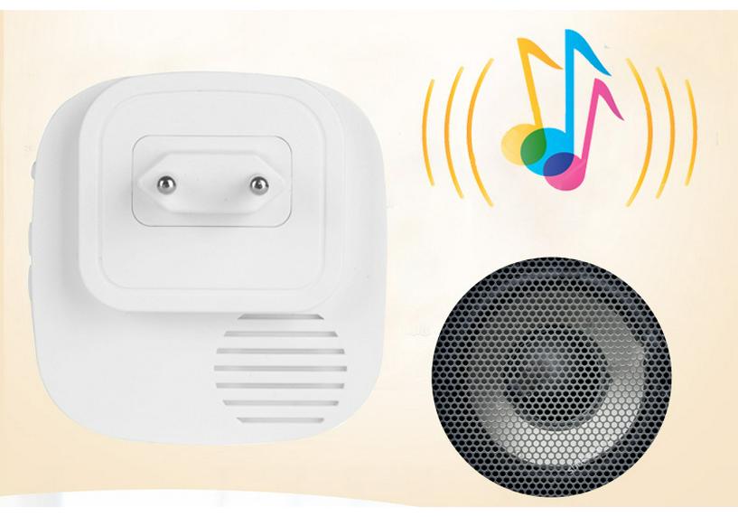 Infrared Sensor Wireless Doorbell with 38 Ringtones Welcomer