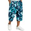 Men's Casual Drawstring Cargo Shorts with Camouflage Print Knee Length for Outdoor Everyday Wear