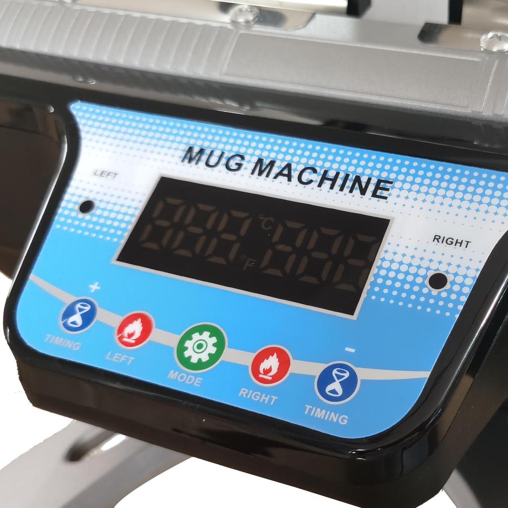 Multi-Functional Double-Station Mug Heat Press & Color-Changing Hot Stamping Machine
