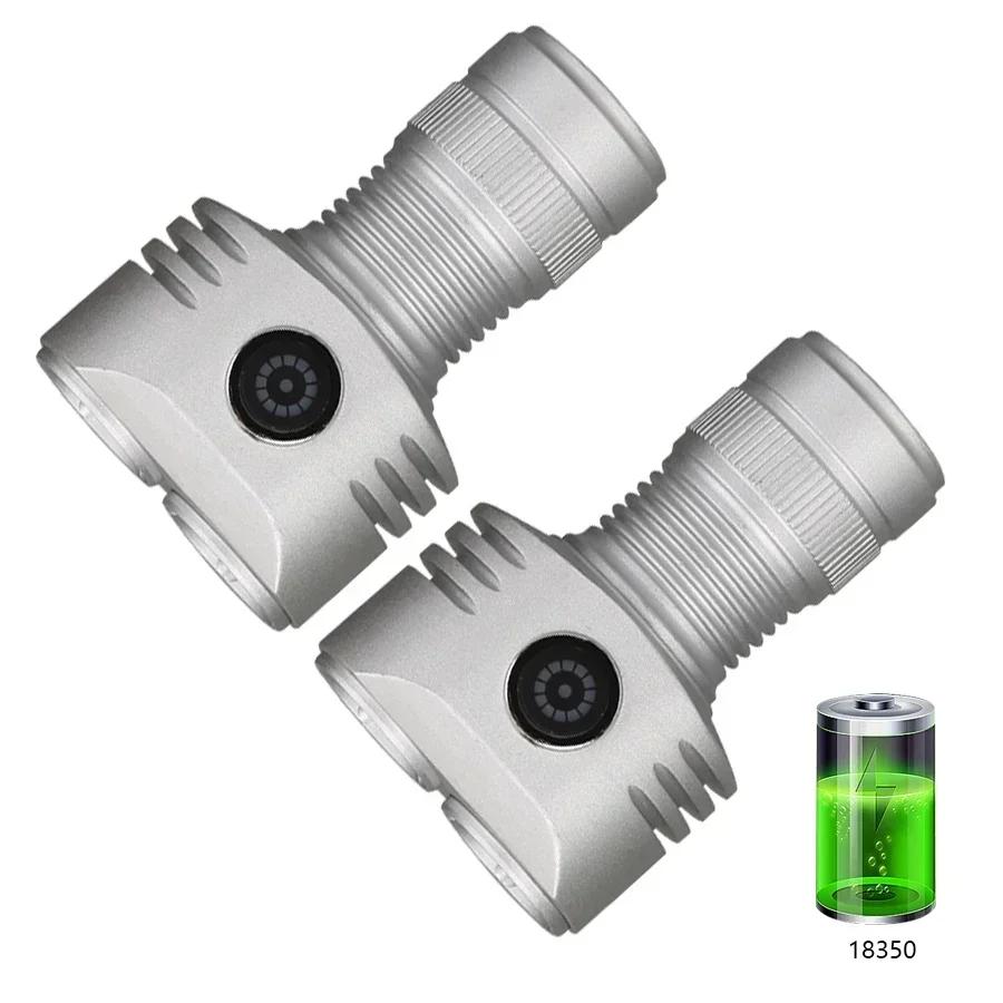 Super Bright 6 LED Flashlight USB Rechargeable Mini Portable Torch Outdoor Camping Light Magnetic Suction Tent Lantern Work Lamp