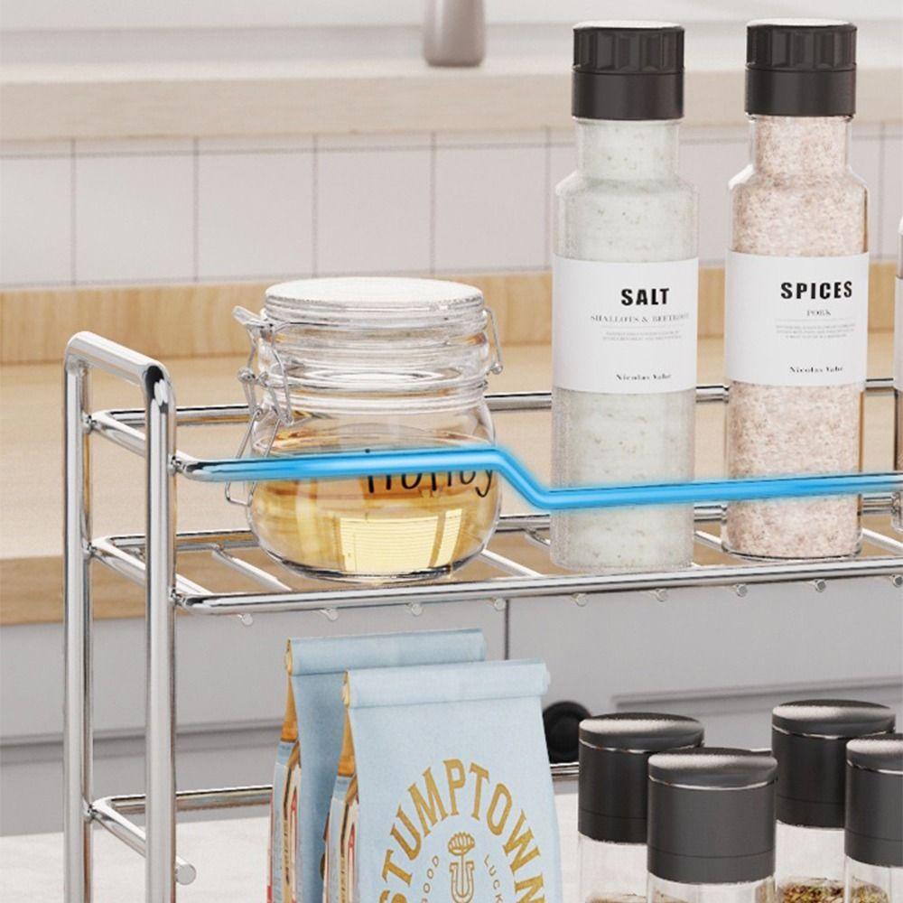 Modern Bathroom Storage Rack Double-layer Kitchen Sink Organizer  Kitchen Storage Supplies