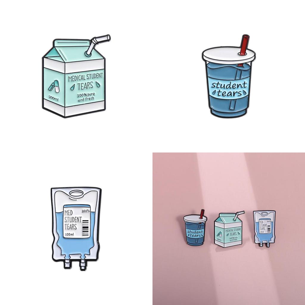 And Playful Whimsical Milk Box Brooch With Elegant Geometric Patterns For Every Outfit