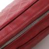 CHANEL Matelasse Shoulder Bag COCO Mark Fringe vintage Red lambskin Women Used
