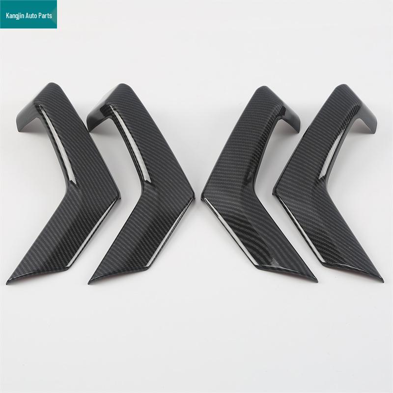 Volkswagen 2018 T-Roc Carbon Fiber ABS Interior & Exterior Trim: Rear Cup Holder, Rearview Mirror, Handle Panel