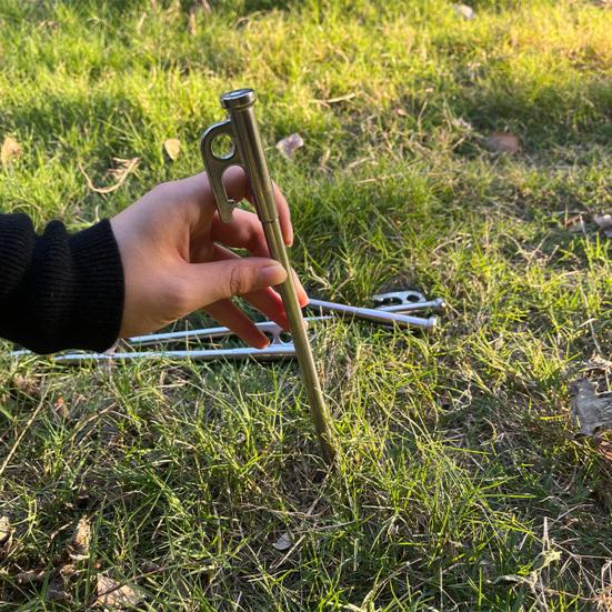 20/25/30/35/40CM Stainless Steel Tent Stake Heavy Duty Outdoor Hiking Camping Tent Tarp Canopy Windproof Ground Spike Nail Metal Tent Peg