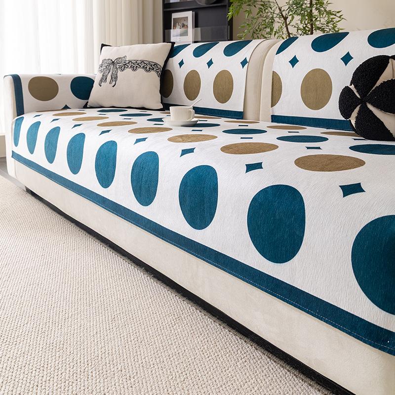 

Modern Simple Geometry New Sofa Cushion Universal One Piece Combination Sofa Cover Towel Seat Cushion 70*70cm