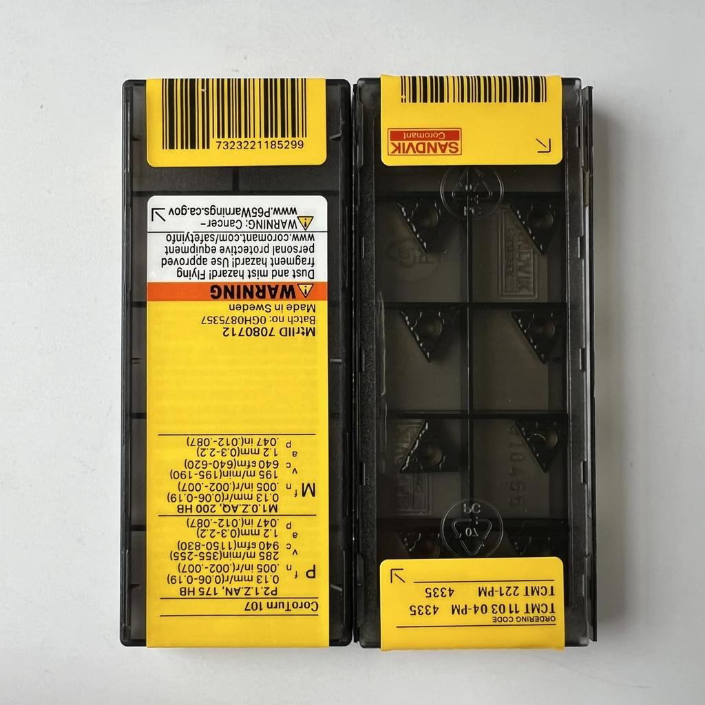 Original Sandvik / TCMT110304-PM 4335 / CNC-Drehbank Hartmetallschneide 10 Stück