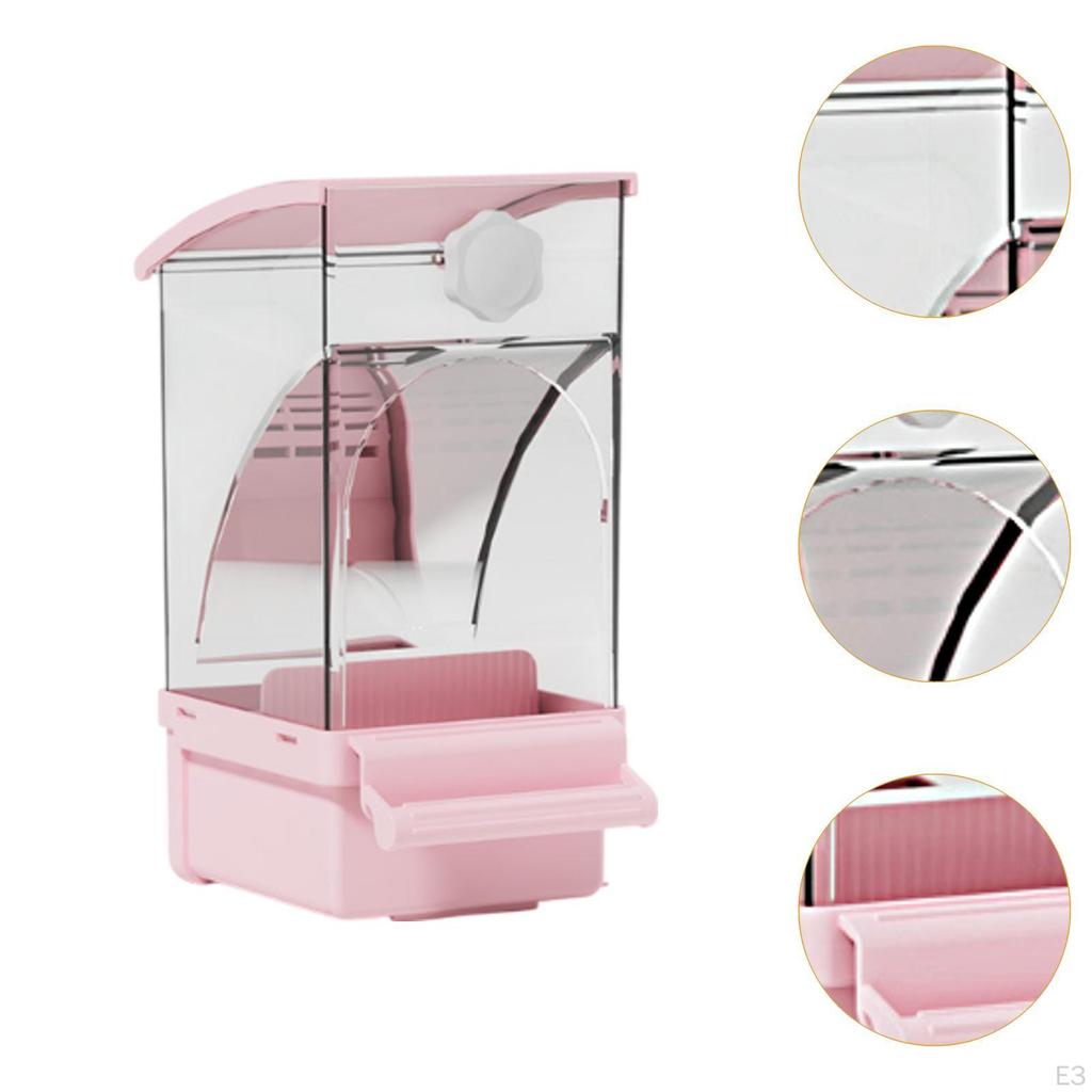 Comedero Automático para Pájaros Jaula Comedero, Resistente, Semillero de Golosinas para Periquitos Loro para