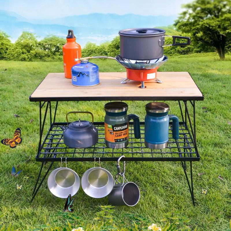 A1R Outdoor Folding Table & BBQ Storage Rack