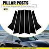 6Pcs For Porsche Macan 2014-2022 Black Car Window Moulding B.C Pillar Trim Cover