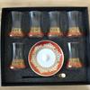 6 Ensembles Tasses à Thé Turques Tasses Ensemble Soucoupes avec Cuillère Tasse à Café Romantique Exotique Tasse à Thé en Verre Décoration de Cuisine Boîte Cadeau