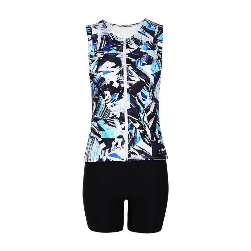 Conservative Split Swimsuit Women's Belly Cover Slimming Sexy Swimming Pool Hot Large Size Sports Suit