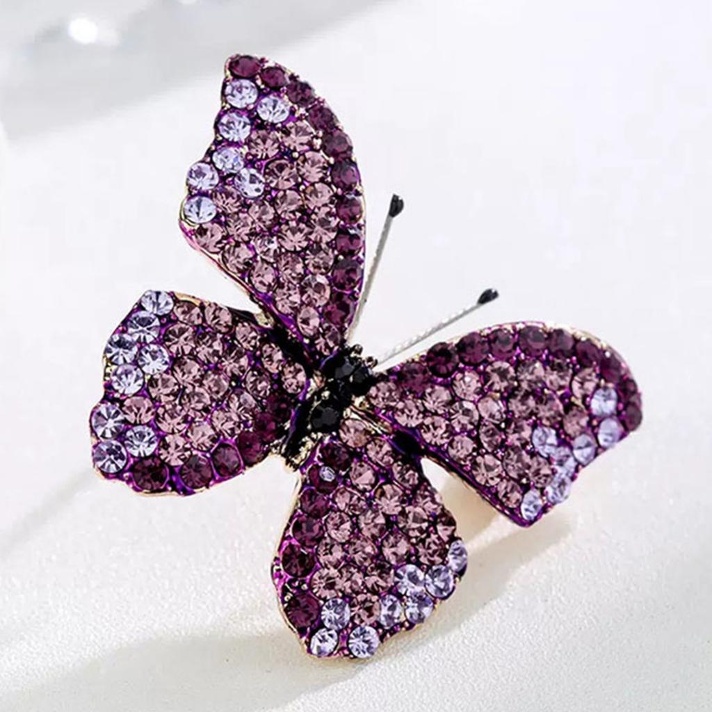 Full Diamond Butterfly Brooch Women'S Luxury Atmospheric Pin Jacket Cardigan Suit High-End Women'S Fashion Corsage