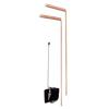 2pcs 99.9% Copper Dowsing Rod Psychic And Divination Copper Pendulum Kit Portable Dragon Seeking Detachable Tool