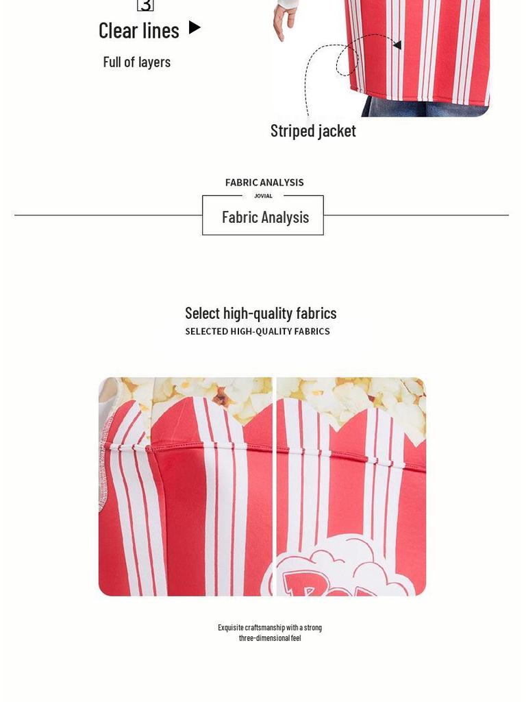 Halloween Anime Doll Cosplay Costume for Popcorn Performance