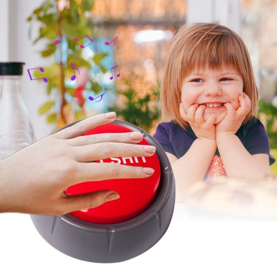 1Pc Button Toy Smooth Surface Stress Relief Odorless Loudspeaker Button Toy for Kids