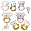 Diamond Shaped Ring Foil Ballons Engagement Wedding Party Supplies Decorations