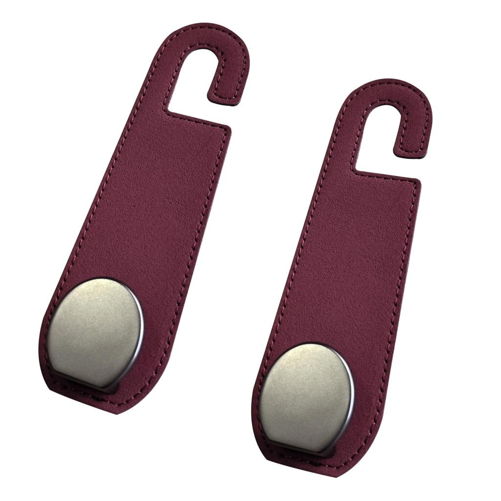 Headrest Car Luggage Seat Car Convenient Item Hooks, Hooks, Hooks, Suede-Look Hooks, Accessories, (4, Red)