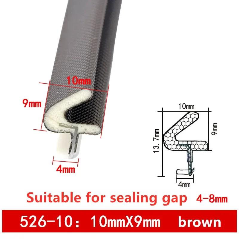 PU Foam Sound Proof Weather Draught Excluder Seal Door Window Gap Insulation V Type Strips for 8  Sizes to Choose