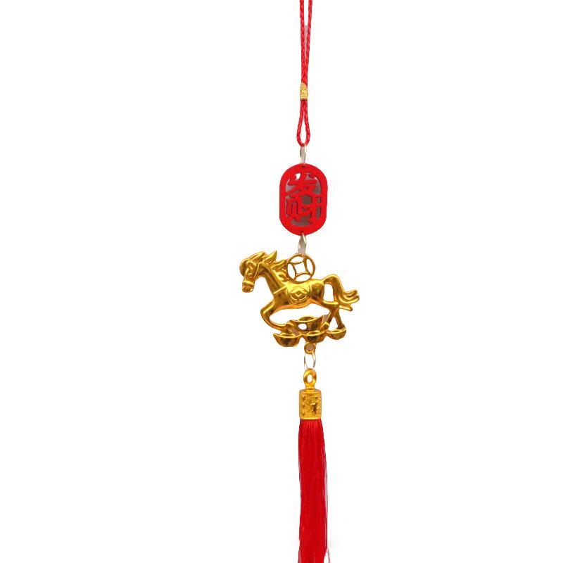 Hot Sale Chinese New Year Decoration Festive Zodiac 2026 Horse Pendant Home Good Luck Ornament New Year Gifts