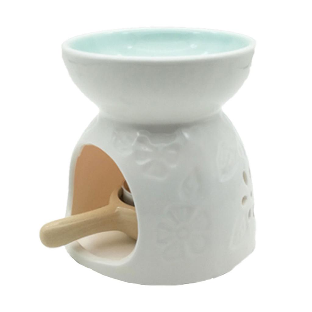 Elegant Essential Oil Burner Ceramic Incense Burner Candle Holder for Bedroom Living Room or Bathroom Ambiances