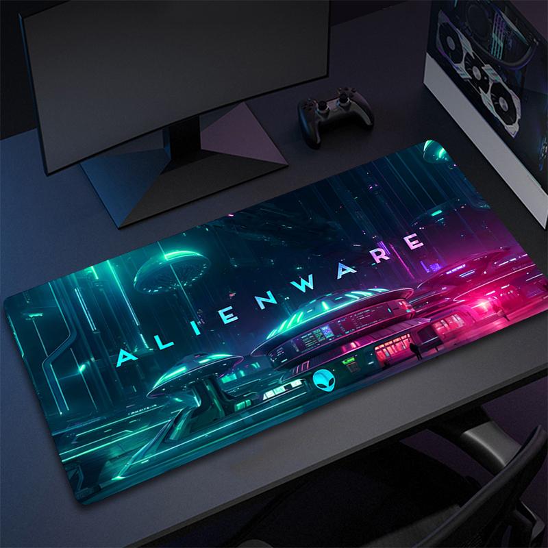Alienware Rgb Mouse Pad Gaming Desk Accessories Deskmat Keyboard Mat Mousepad Gamer Mats Anime Mause Pc Pads Carpet Kawaii Large