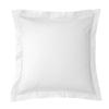 Combed Cotton Percale Pillowcase "Julian" All Sizes Pure Cotton - Julian Snow - Pillowcase 65 X 65 Cm Finish Po